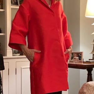 Red dress coat/topper for special occasion